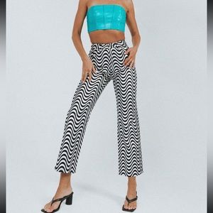 Ragged priest wave jeans glitter denim silver/black